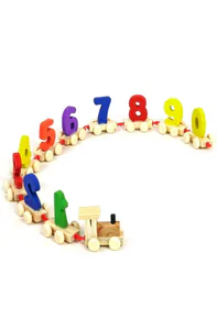 123 Digital Wooden Train