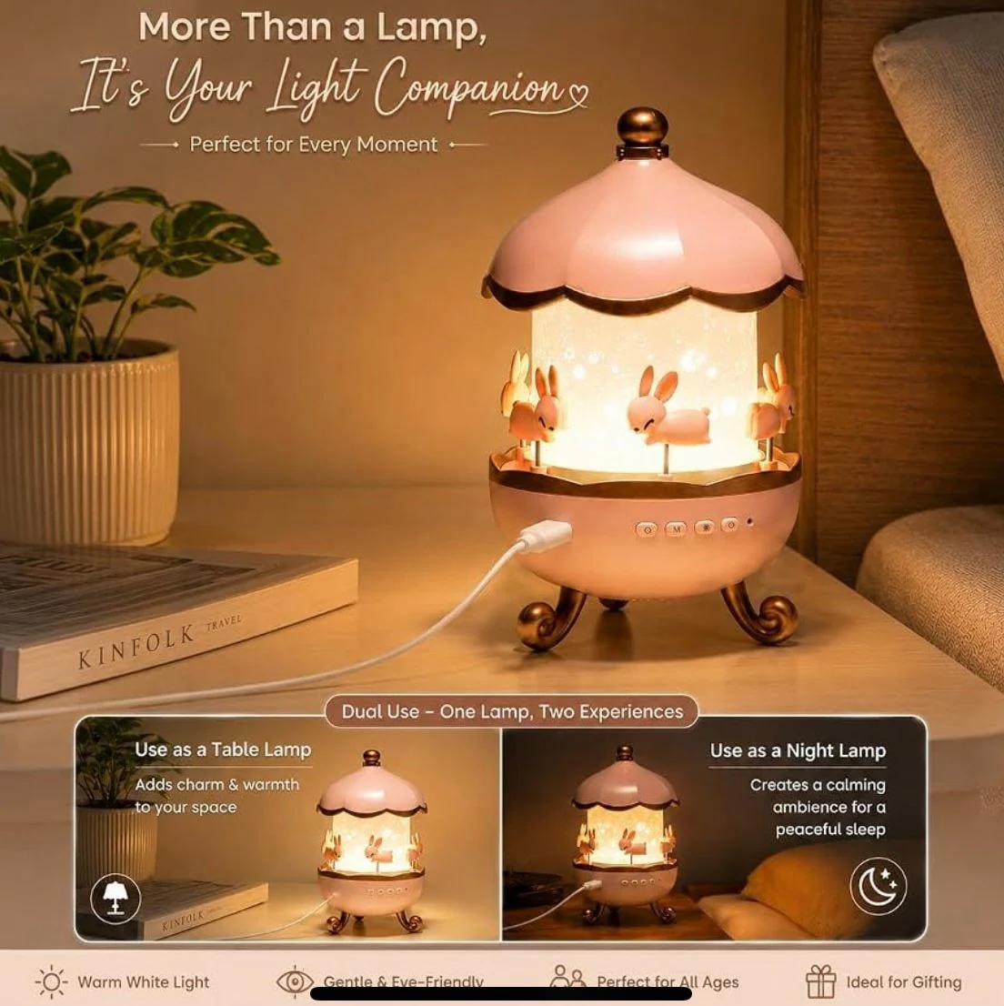 Bunny Carousel Lamp – photo 2