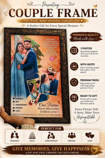 Customised Couple Photo Frame