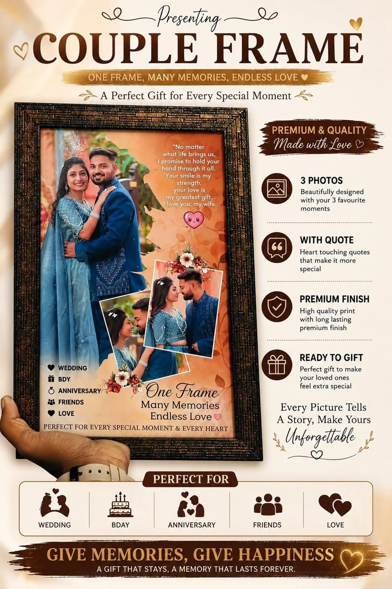 Customised Couple Photo Frame