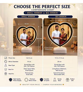 Customised Heart Magic Mirror – photo 2