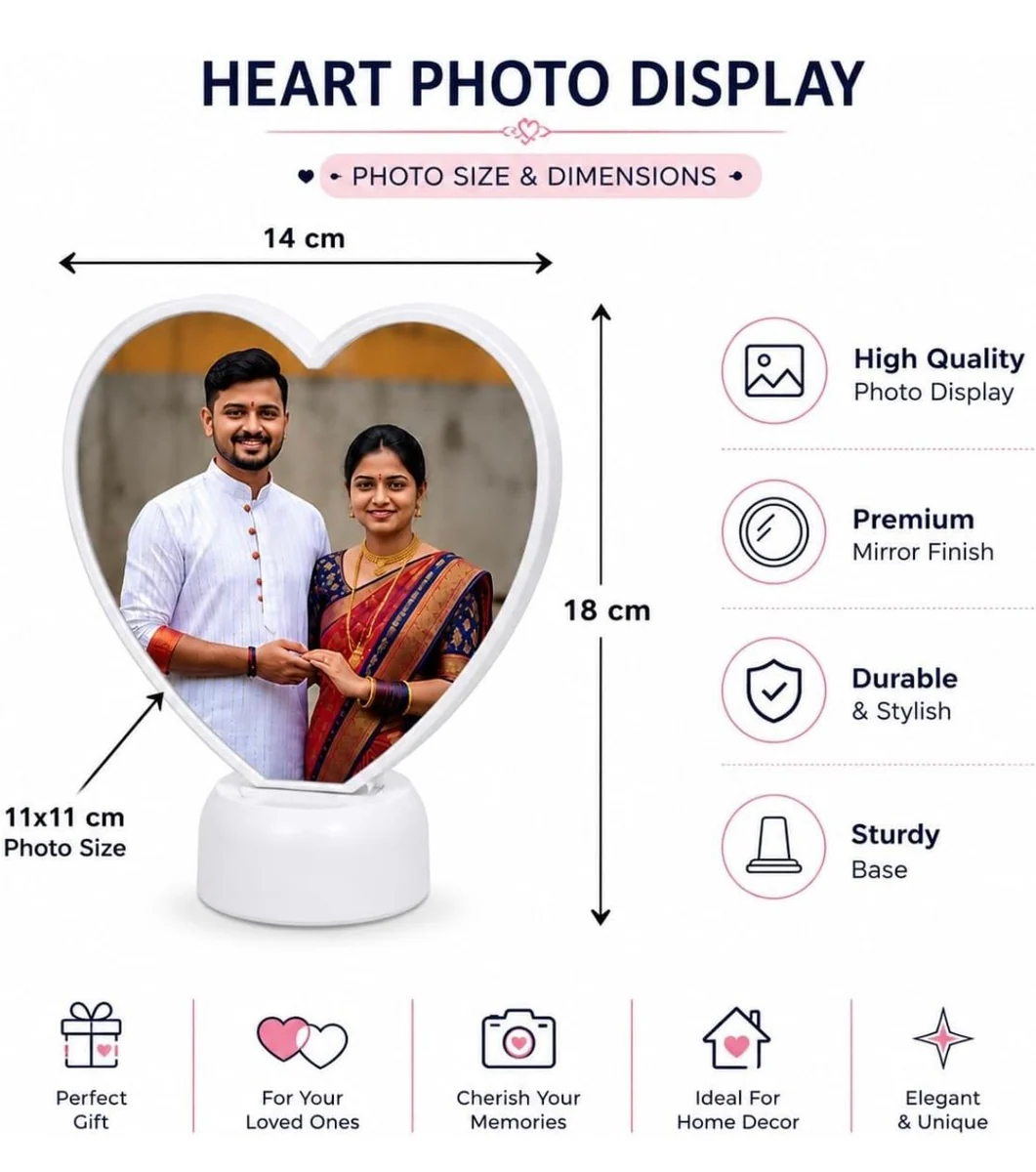 Customised Heart Magic Mirror – photo 4