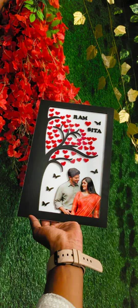 Customised Heart Tree Photo Frame