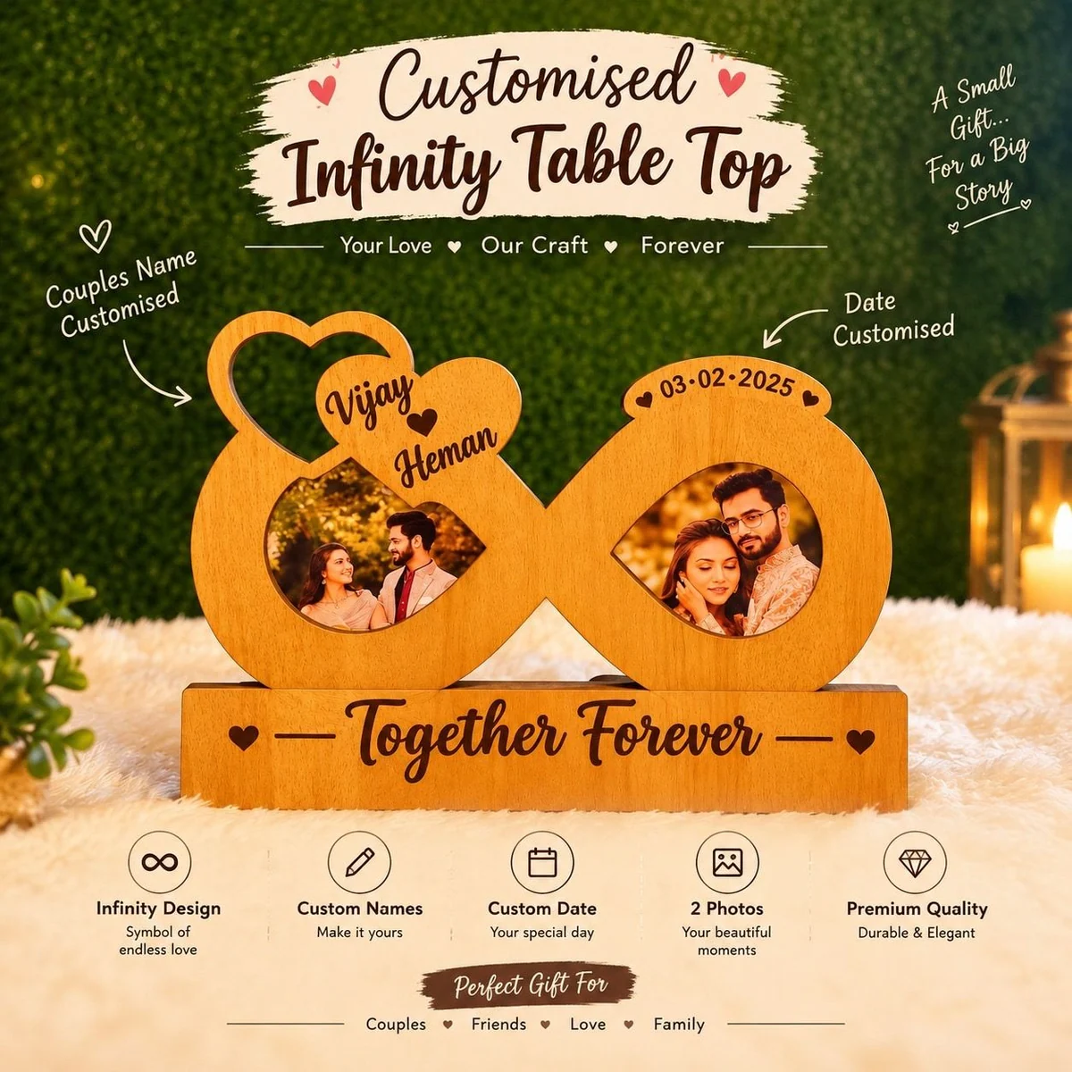Customised Infinity Table Top