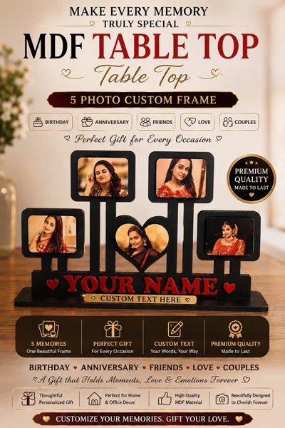 Customised MDF Photo Table Top