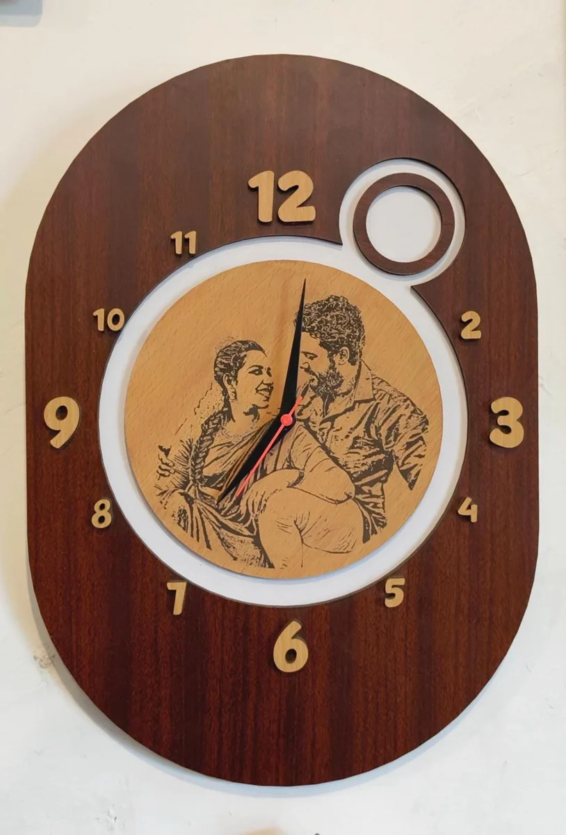 Customised Wooden Wall Clock