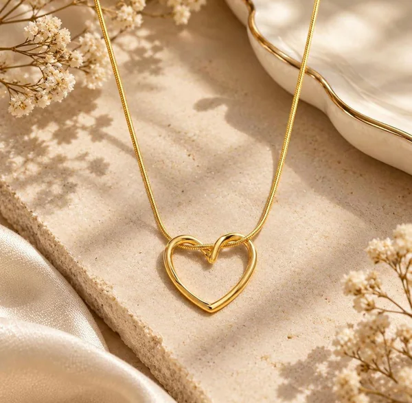 Heart Pendant Chain for Girls