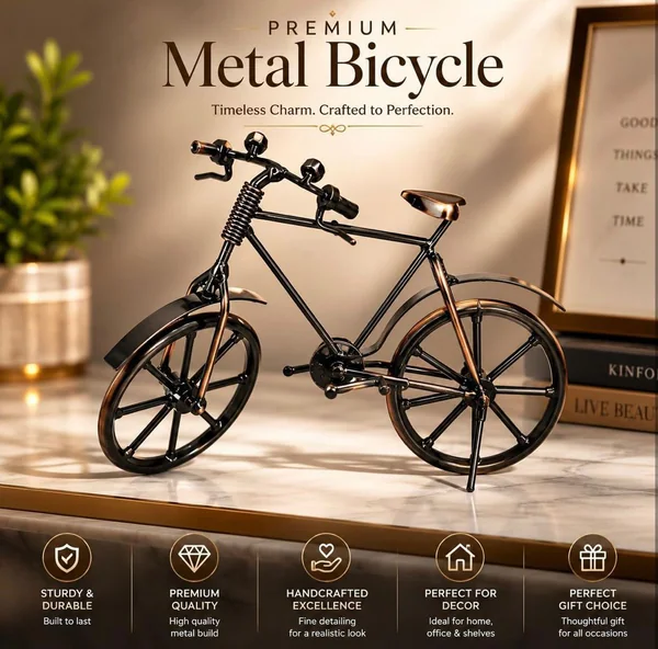 Metal Cycle Showpiece