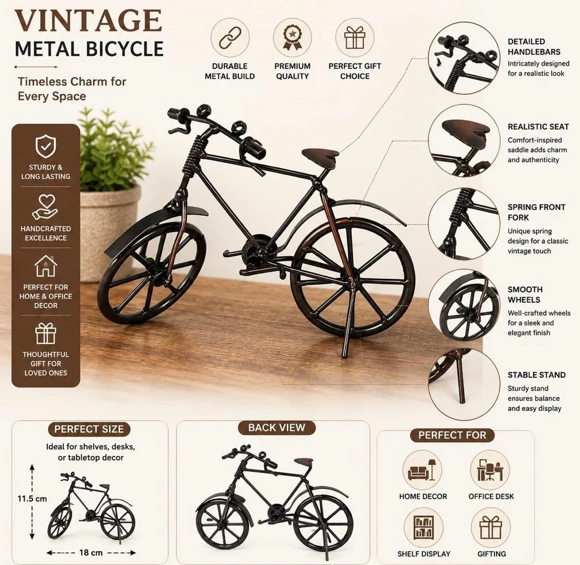 Metal Cycle Showpiece – photo 5