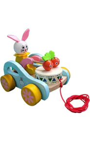 Rabbit Pull Along Toy