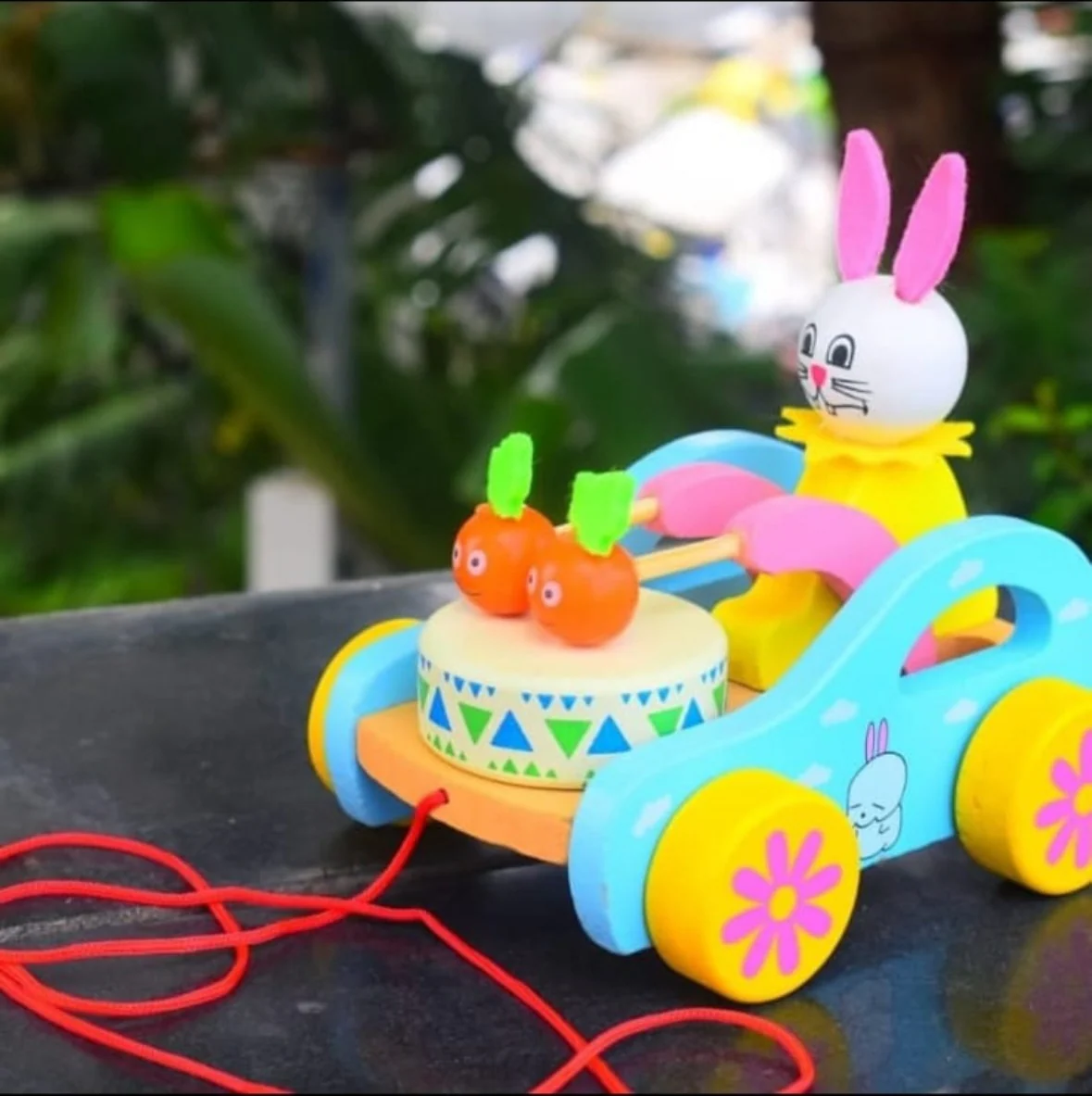 Rabbit Pull Along Toy – photo 2