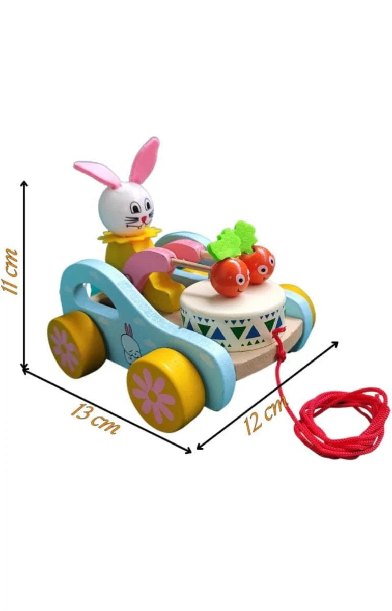 Rabbit Pull Along Toy – photo 3