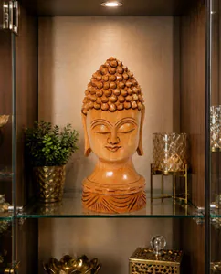 Wooden Buddha Face