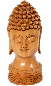 Wooden Buddha Face – photo 2