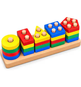 Wooden Geometric Shape Sorter – photo 2