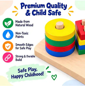 Wooden Geometric Shape Sorter – photo 6