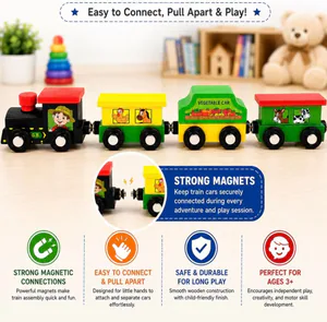 Wooden Magnet Train – photo 3