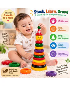 Wooden Ring Stacker