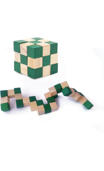 Wooden Snake Cube