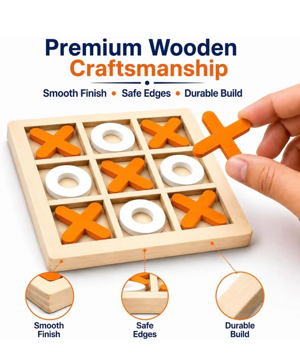 Wooden XO Game – photo 4